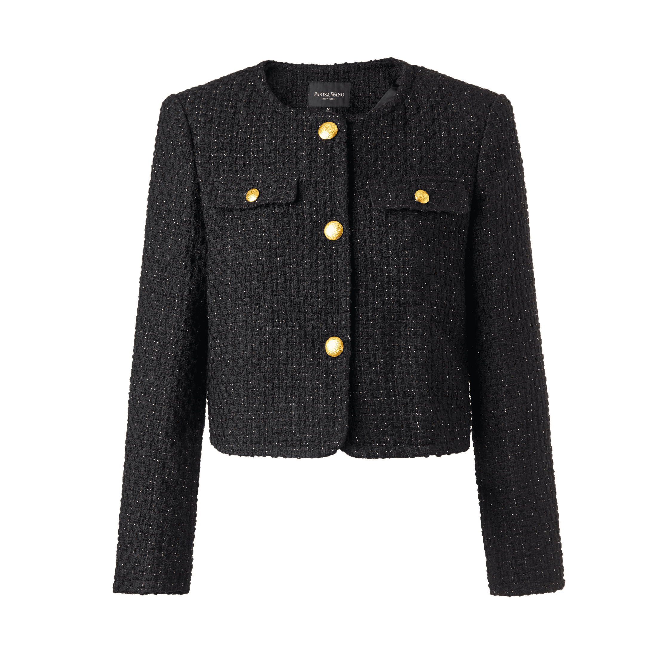 hyeon tweed jacket ブラック Tweed Jacket (Unisex) - Korean Women's Fashion | LEWKIN