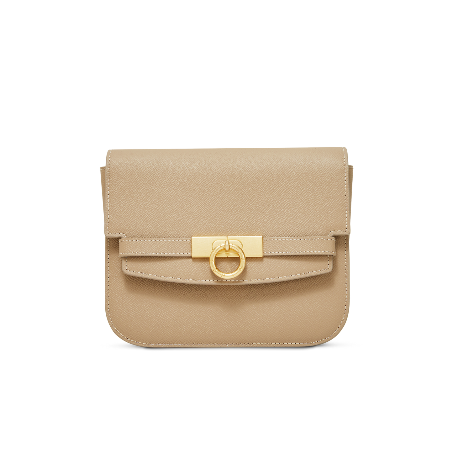 Unlocked Box Flap Bag in Taupe | Parisa Wang