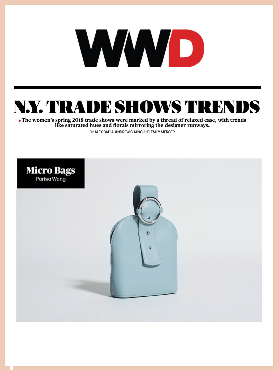 WWD, The Best NY Trade Show Trends