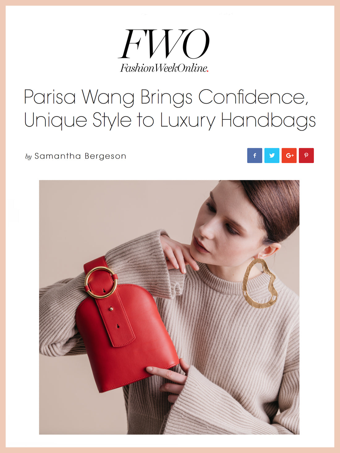 FASHION WEEK ONLINE, Parisa Wang Brings Confidence and Unique Style to Luxury Handbags
