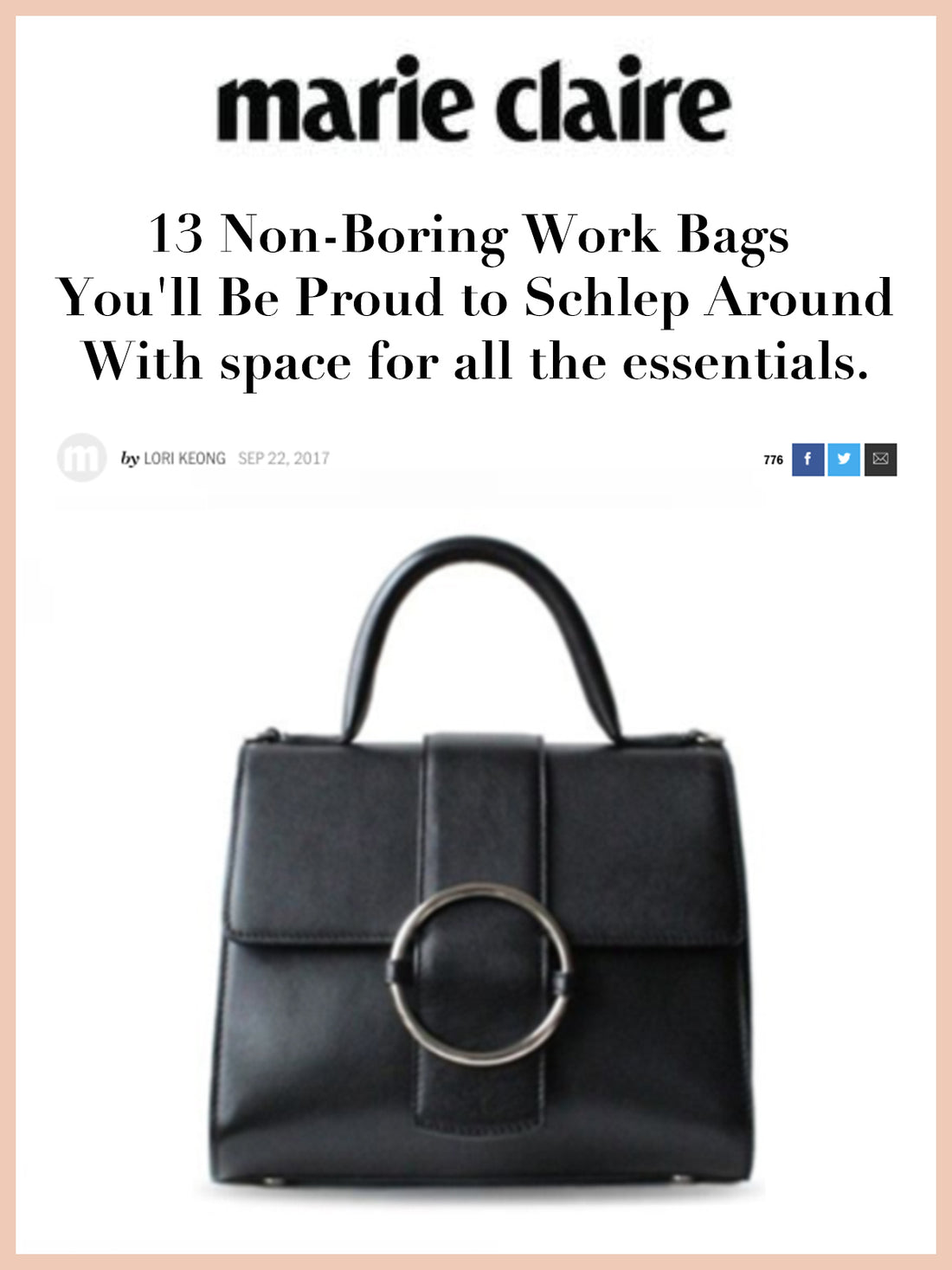 MARIE CLAIRE, 13 Non-Boring Work Bags