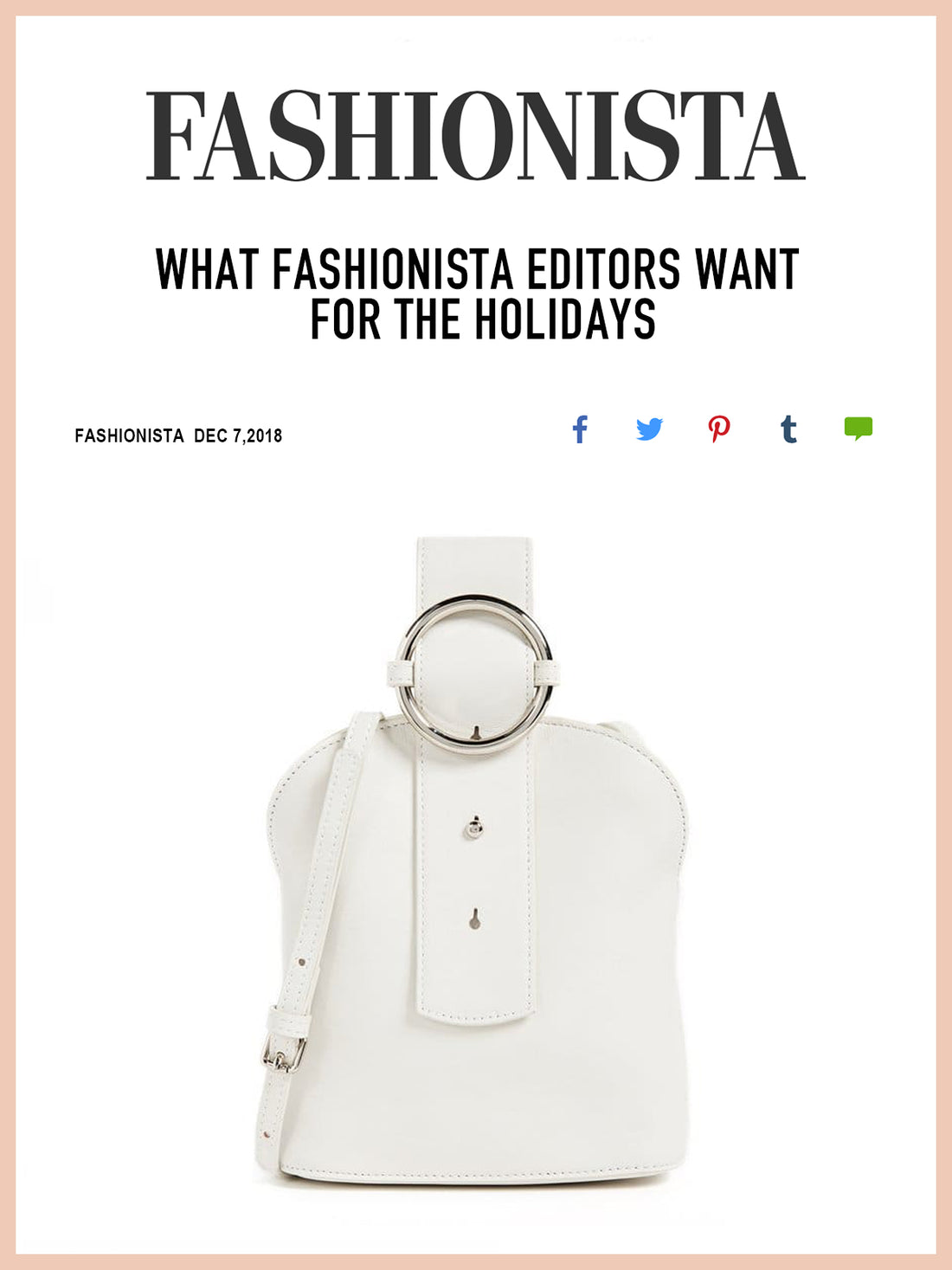FASHIONISTA, What FASHIONISTA Editors Want For The Holidays