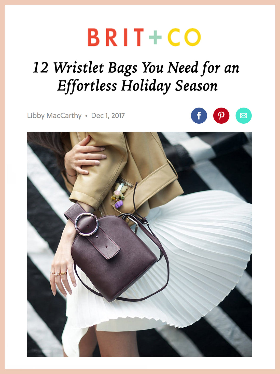 BRIT+CO, 12 Wristlet Bags You Need for an Effortless Holiday Season