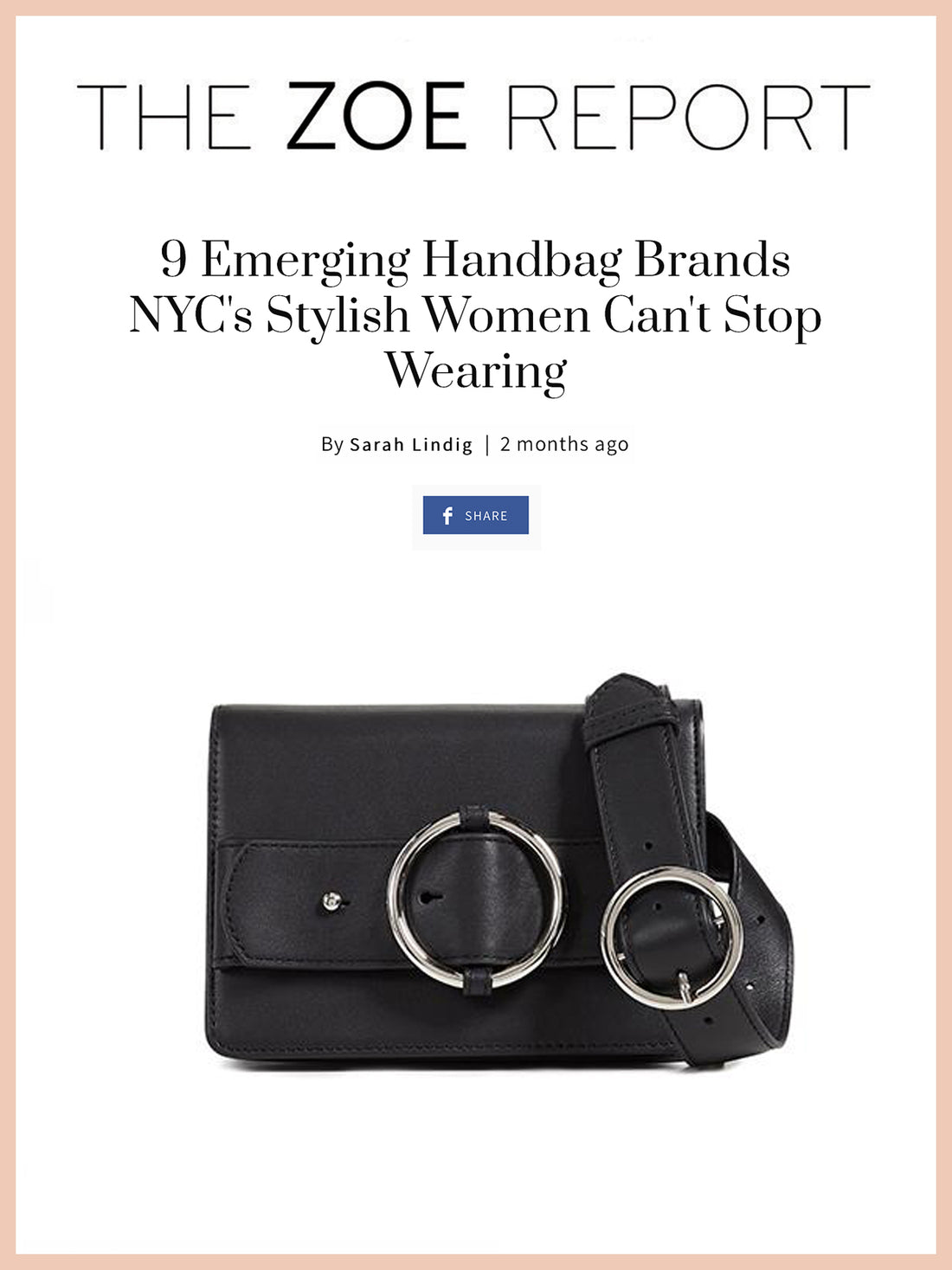 THE ZOE REPORT, 9 Emerging Handbag Brands NYC's Stylish Women Can't Stop Wearing