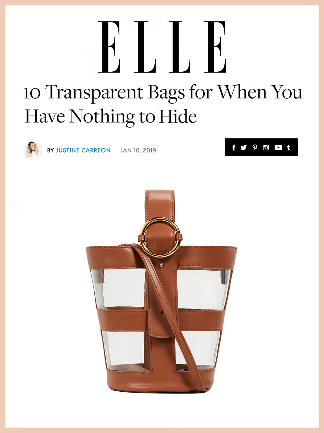 ELLE, 10 Transparent Bags for When You Have Nothing to Hide