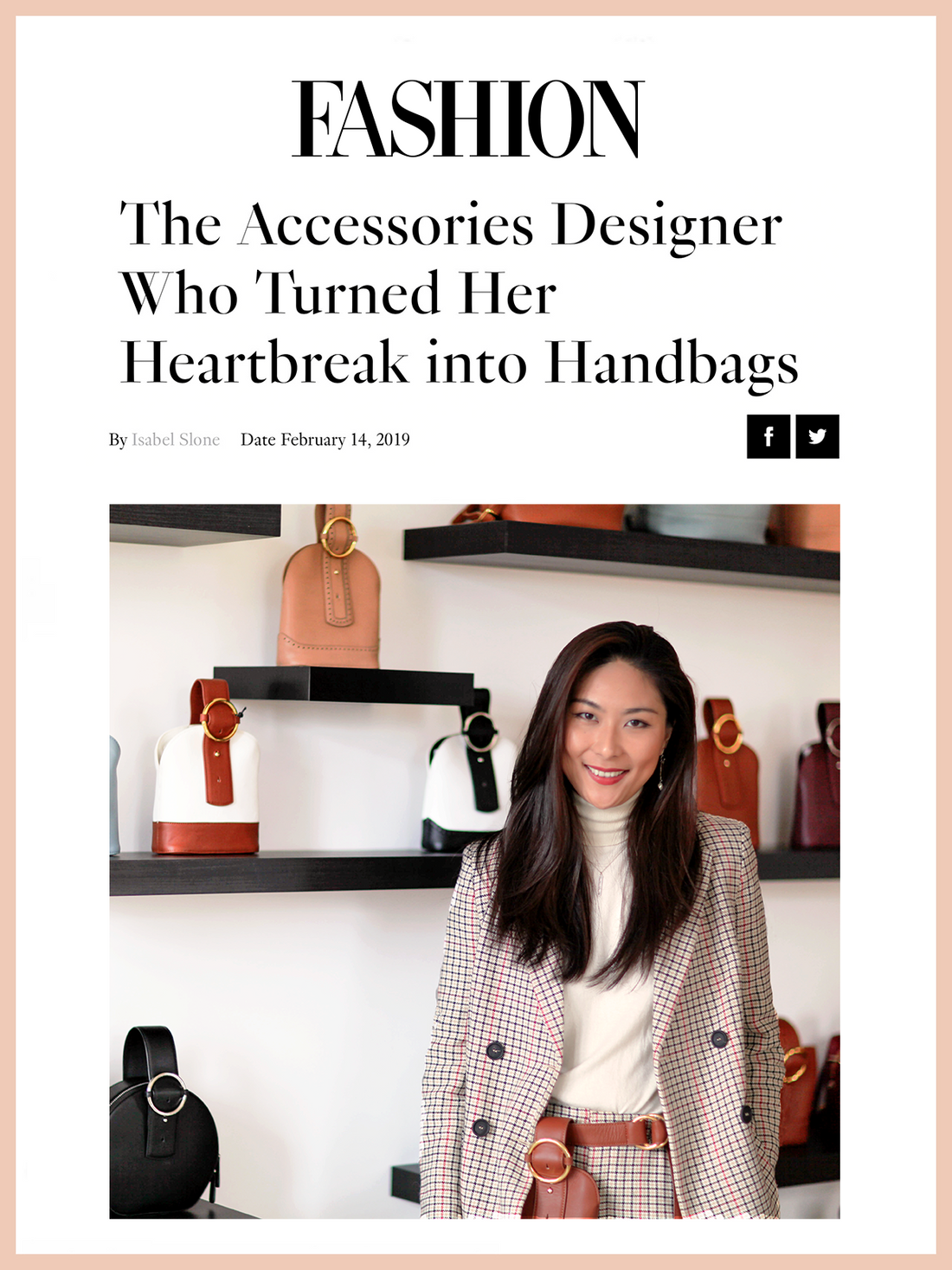 FASHION, The Accessories Designer Who Turned Her Heartbreak into Handbags