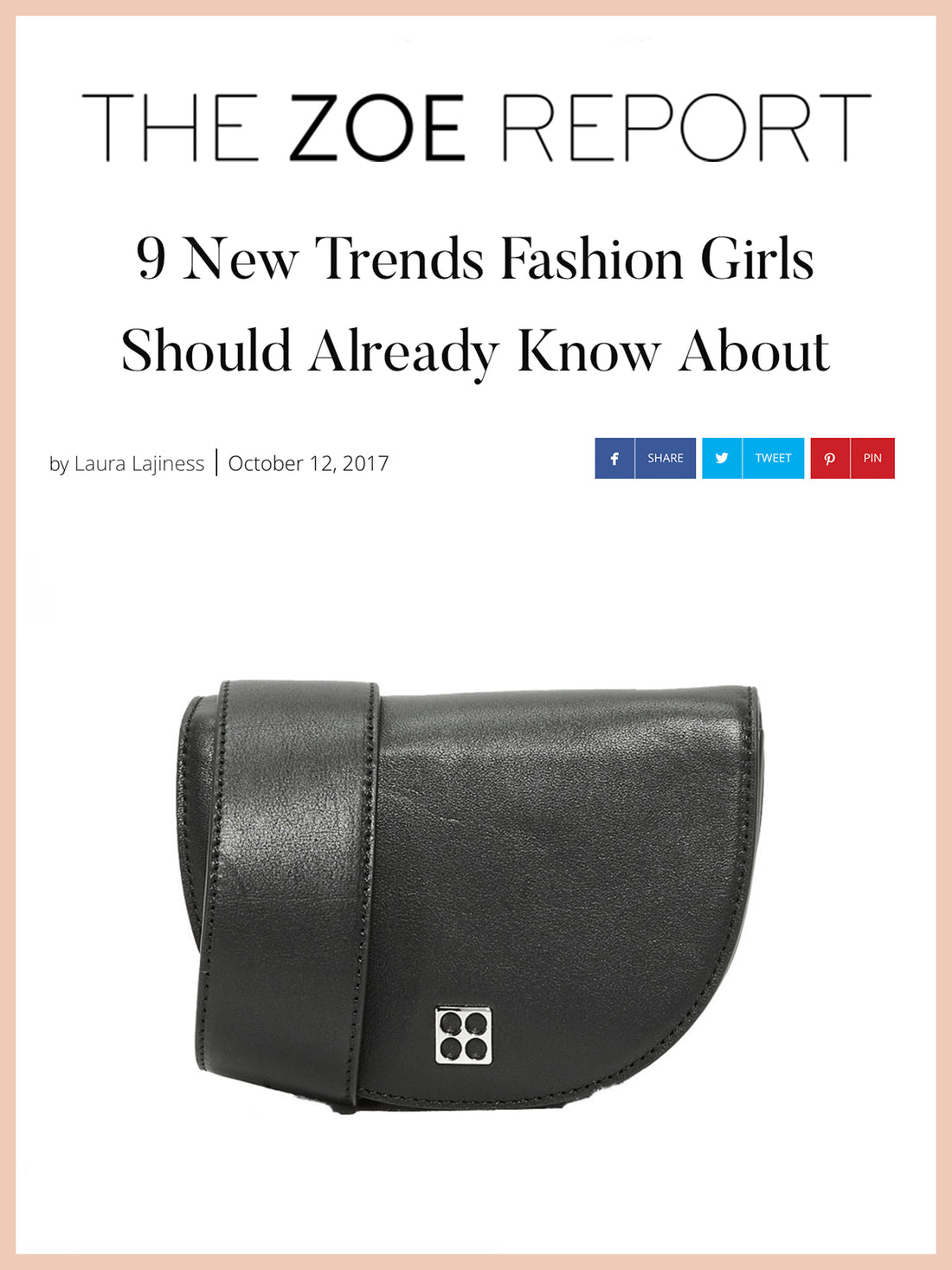 THE ZOE REPORT, 9 New Trends Fashion Girls Should Already Know About