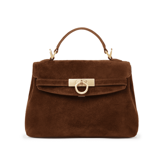 Grace Tasche mit weichem Griff an der Oberseite - genarbt