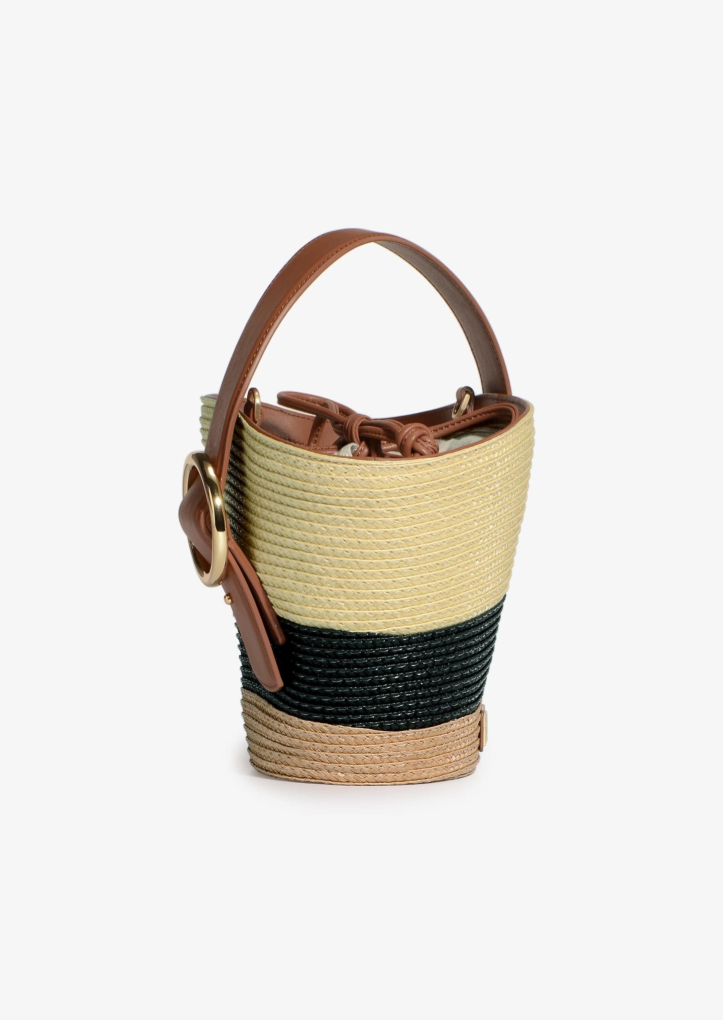 Audrey Raffia Fan Bag