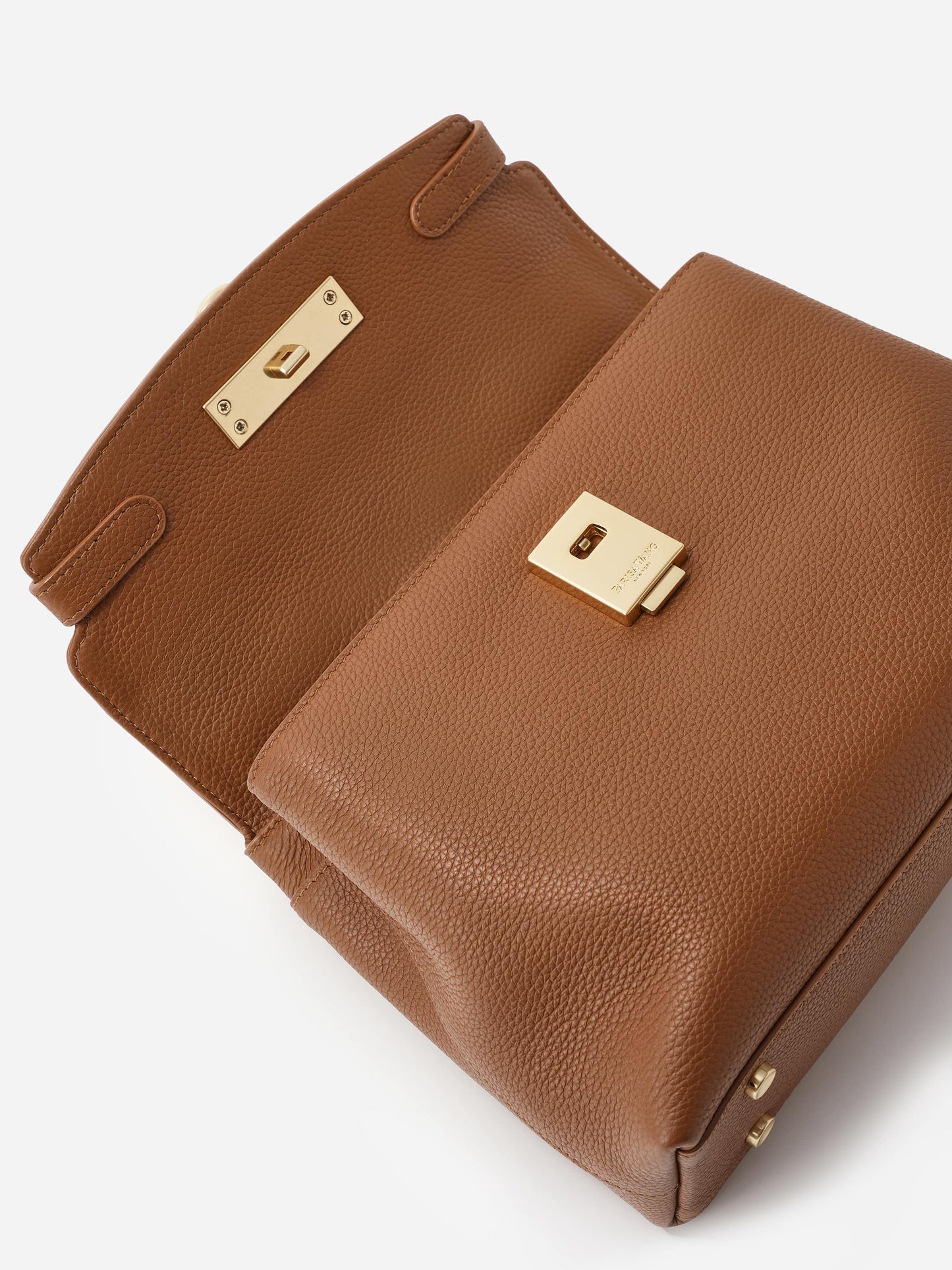 Grace Tasche mit weichem Griff an der Oberseite - genarbt