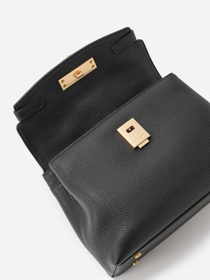Grace Tasche mit weichem Griff an der Oberseite - genarbt