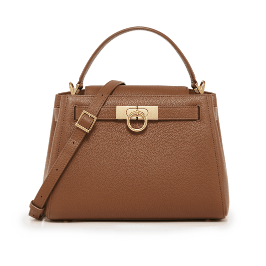 Madison Top Handle Bag - Pebbled