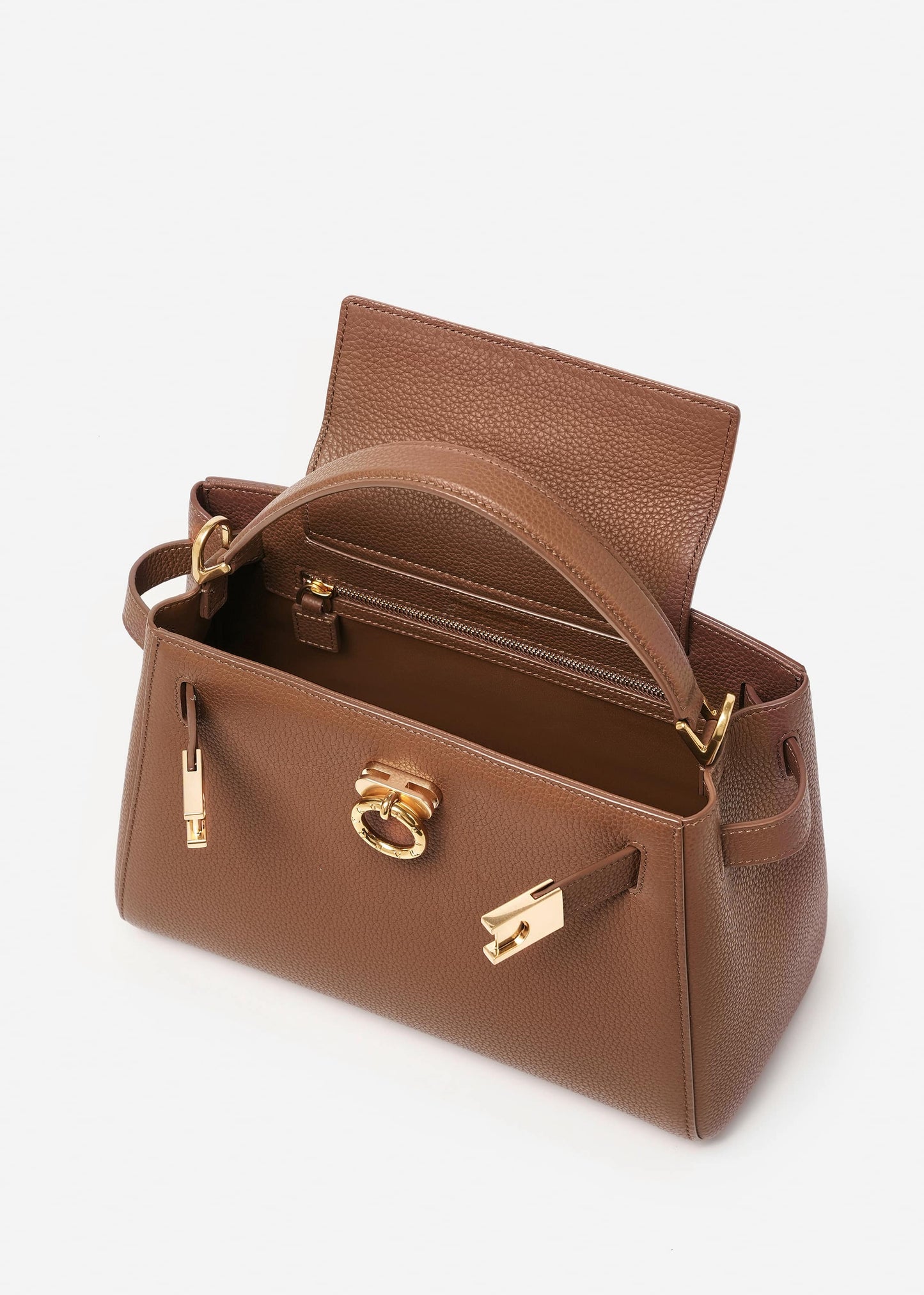 Madison Tasche mit Griff oben - genarbt 