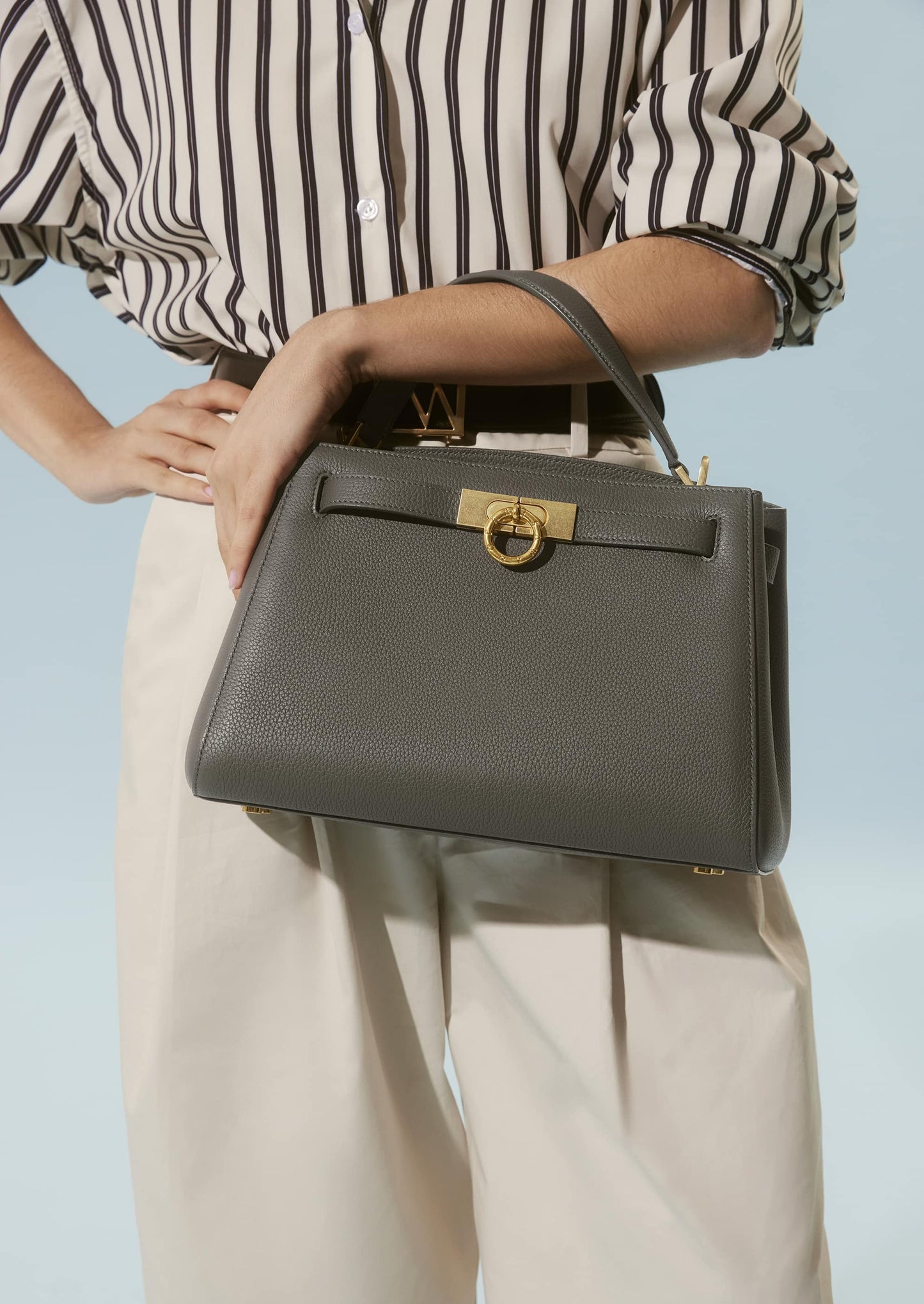 Madison Large Top Handle Bag - Pebbled