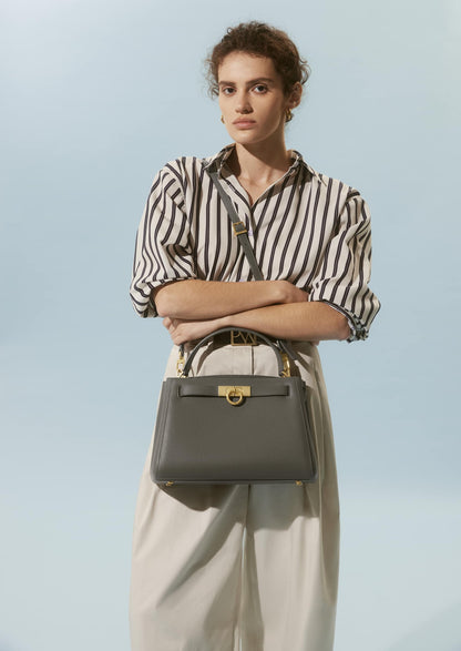 Madison Large Top Handle Bag - Pebbled