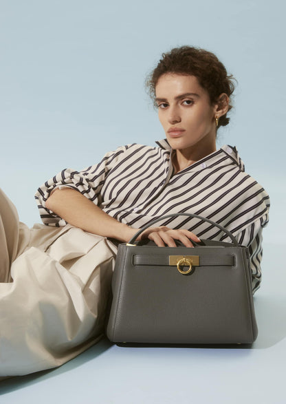 Madison Large Top Handle Bag - Pebbled