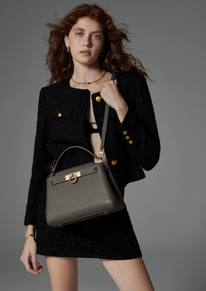 Madison Tasche mit Griff oben - genarbt 