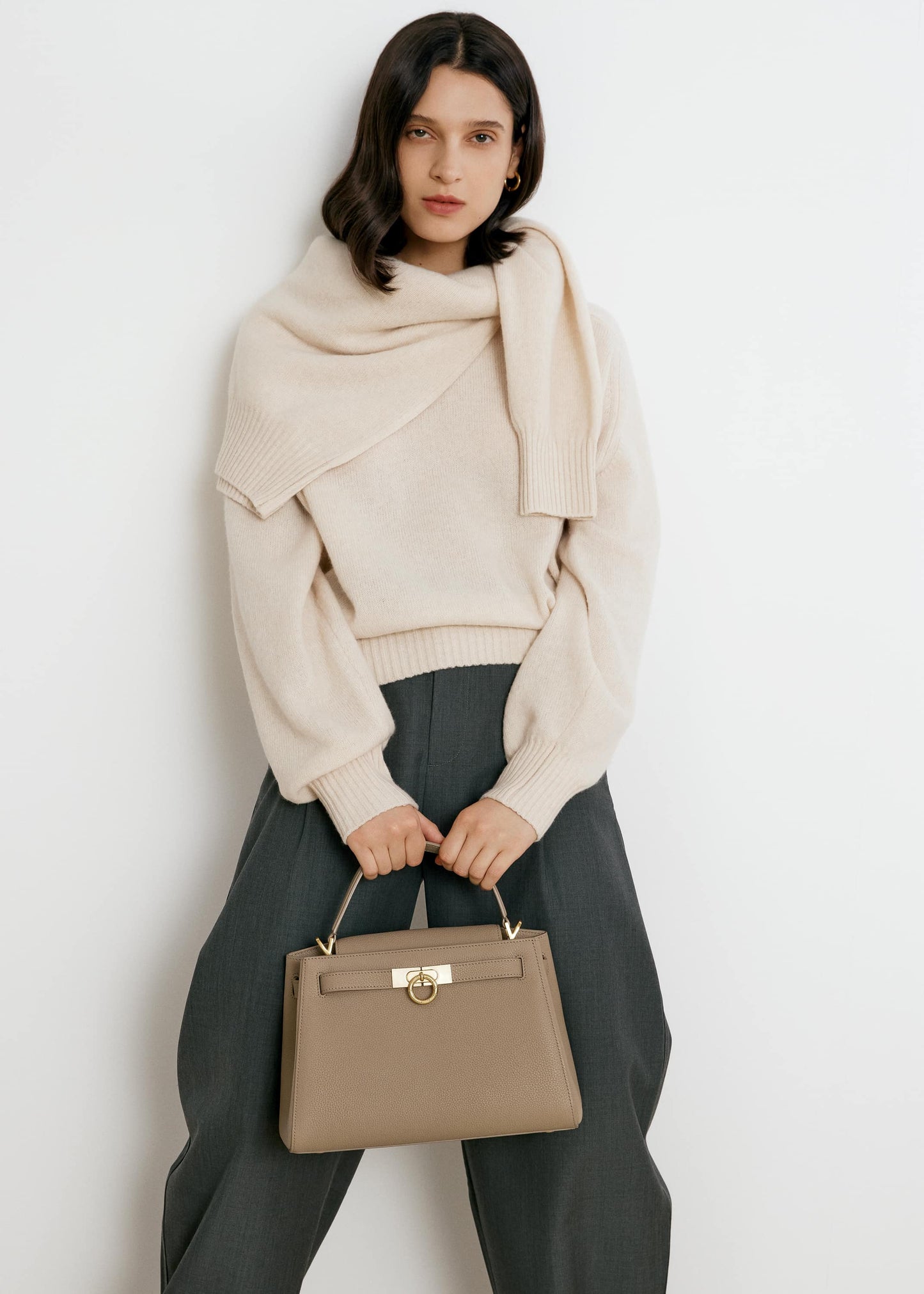 Madison Large Top Handle Bag - Pebbled