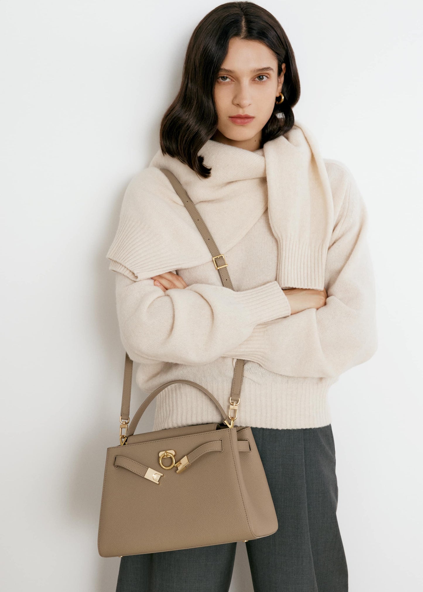 Madison Large Top Handle Bag - Pebbled