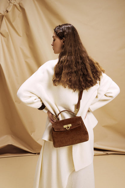 Grace Tasche mit weichem Griff an der Oberseite - genarbt