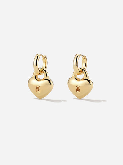 Heart Lock Earrings