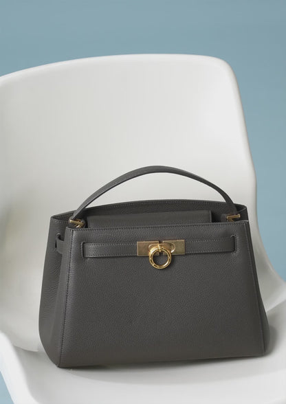 Madison Large Top Handle Bag - Pebbled