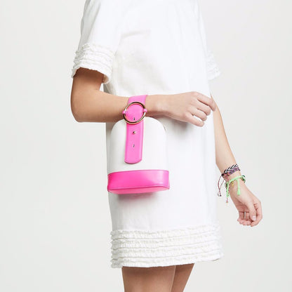 Addicted Bracelet Bag in Neon Pink | Parisa Wang | Featured