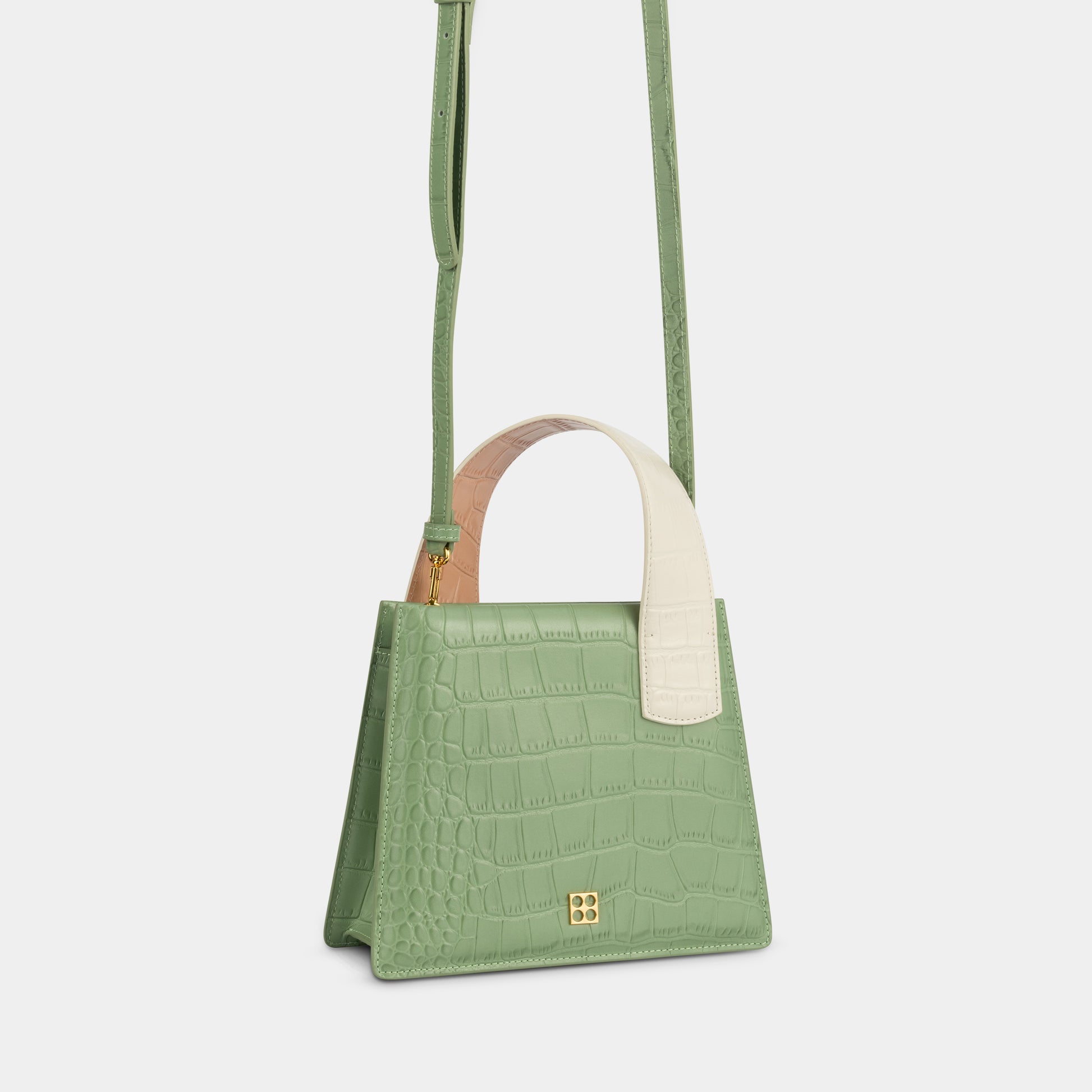 Enchanted Top Handle Bag in Sage | Parisa Wang