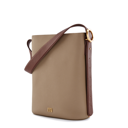 Allured Tote Bag in Taupe Cappuccino | Parisa Wang 