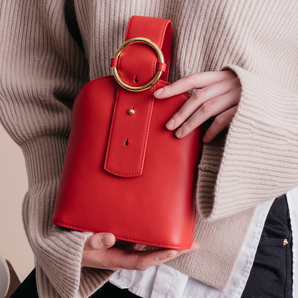Addicted Bracelet Bag in Persian Red | Parisa Wang | Featured