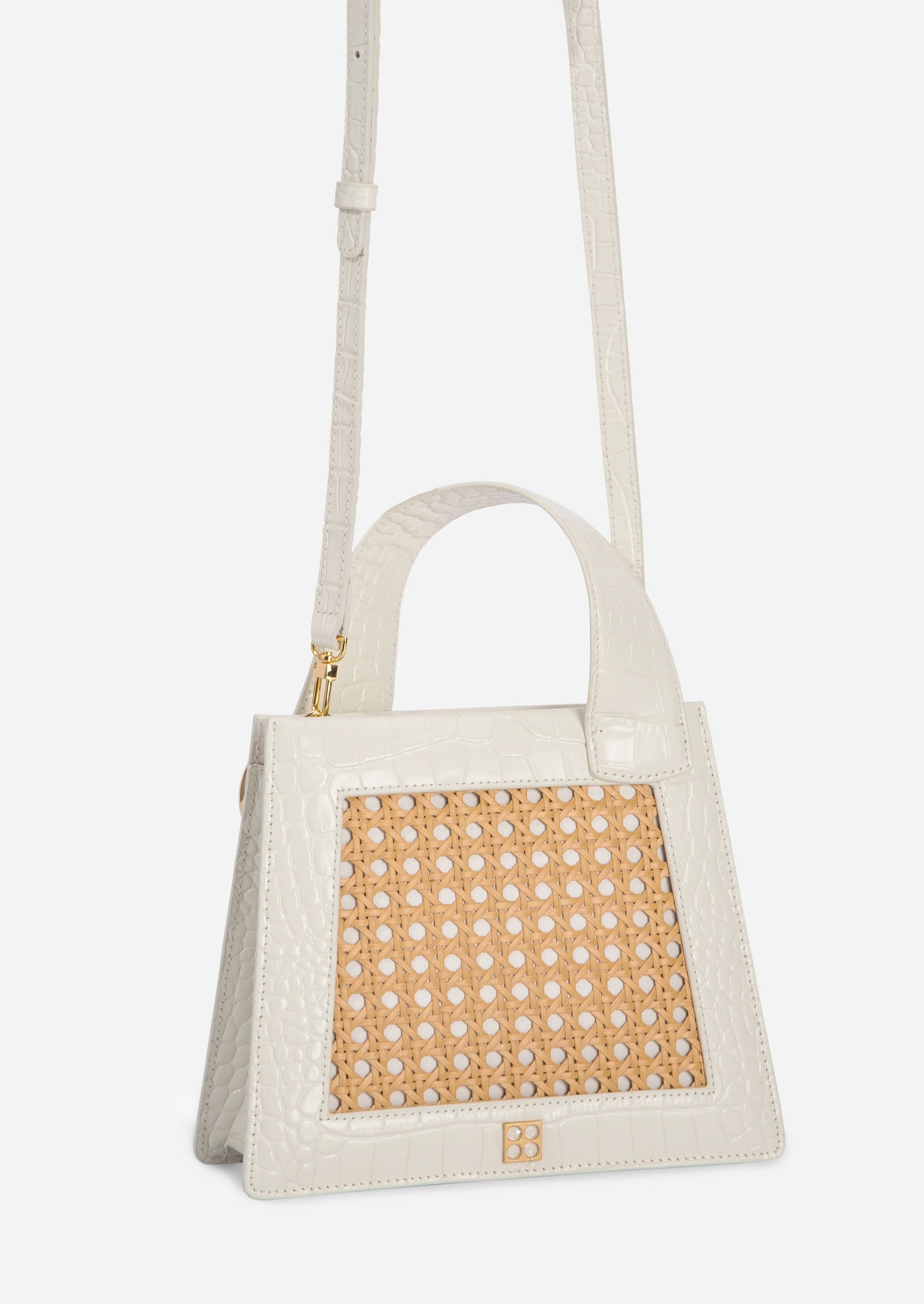 Enchanted Top Handle Bag in Bamboo Cream | Parisa Wang