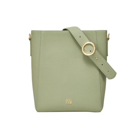 Allured Medium Tote Bag in Matcha | Parisa Wang