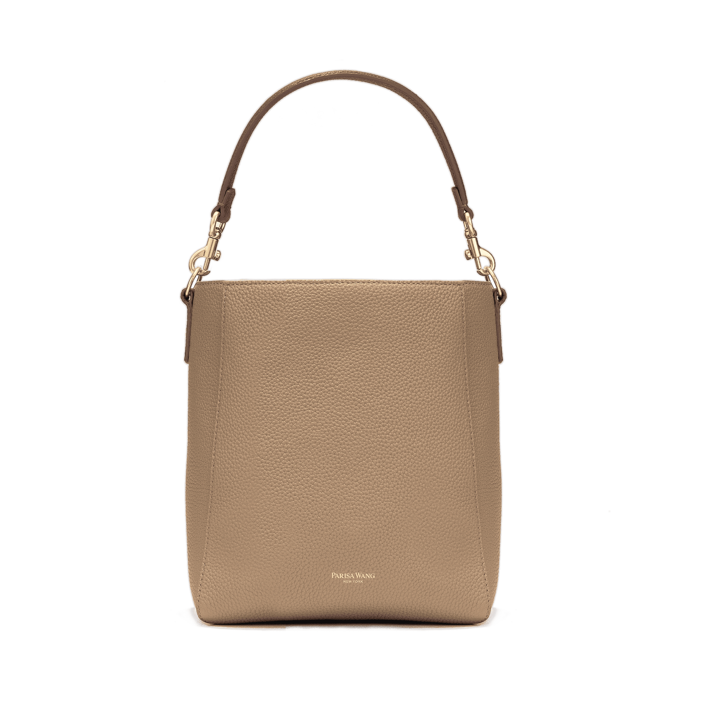 Angela Roi, Bags, Angela Roi Angelou Mini Bucket Bag Faux Pebbled Leather  Purse Shoulder Bag Ecru