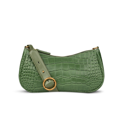 Charmed Baguette in Olive Green | Parisa Wang |