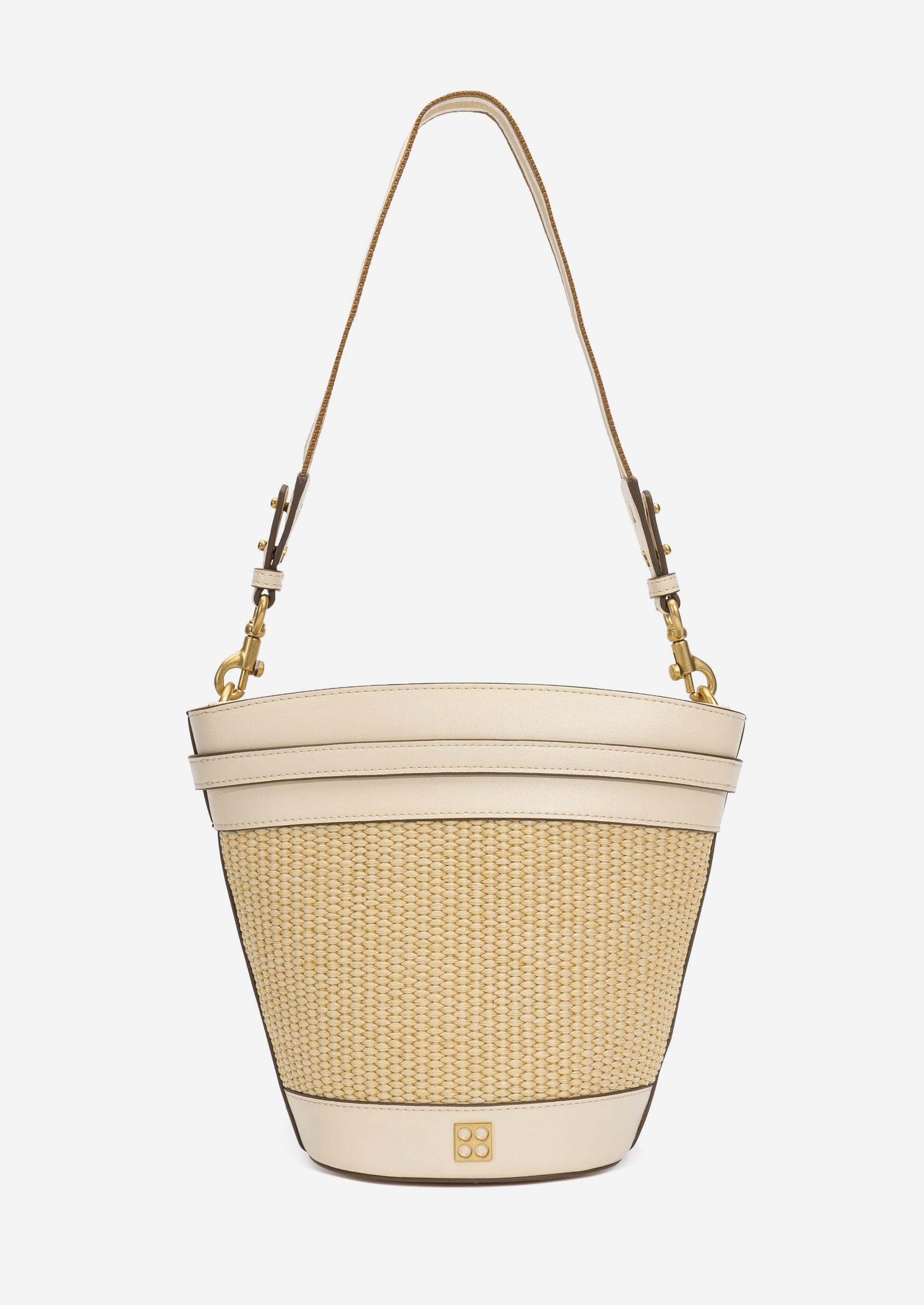 Unlocked Bucket Bag in Cream | Parisa Wang