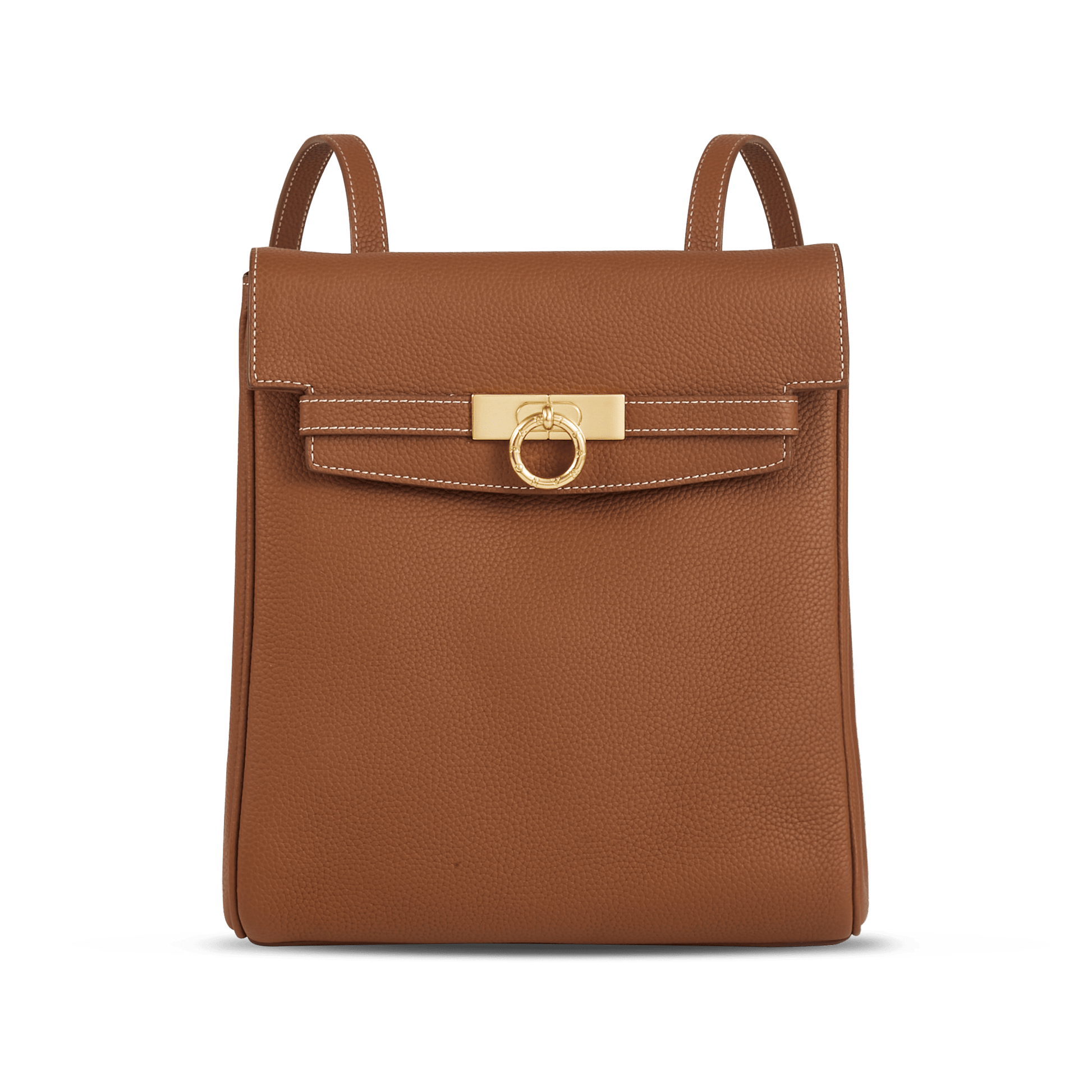 Unlocked Backpack in Brown | Parisa Wang