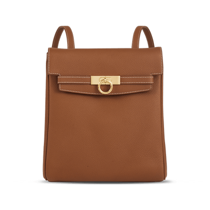 Unlocked Backpack in Brown | Parisa Wang