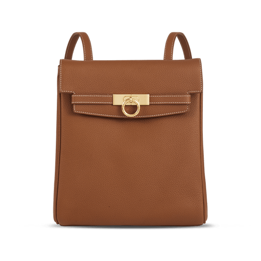 Unlocked Backpack in Brown | Parisa Wang