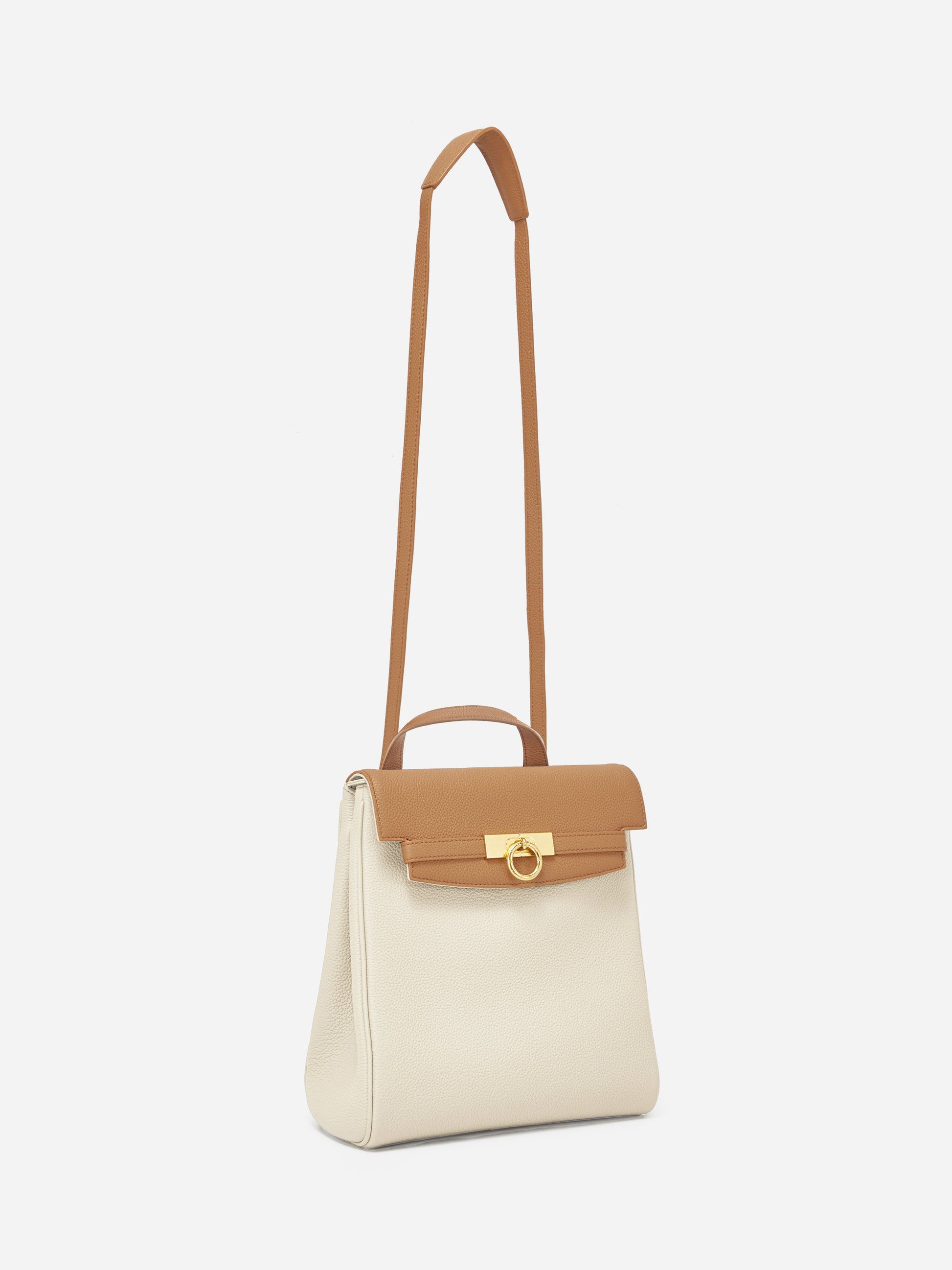 Unlocked Backpack in Cream Cappuccino | Parisa Wang | Featured