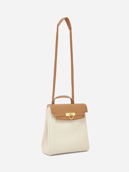 Unlocked Backpack in Cream Cappuccino | Parisa Wang | Featured