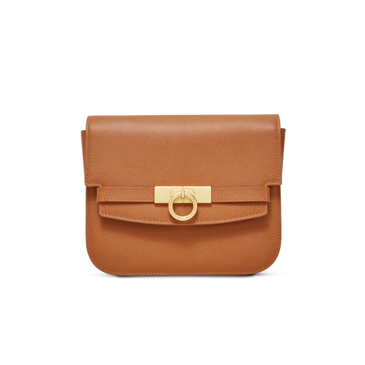 Unlocked Box Flap Bag in Brown | Parisa Wang