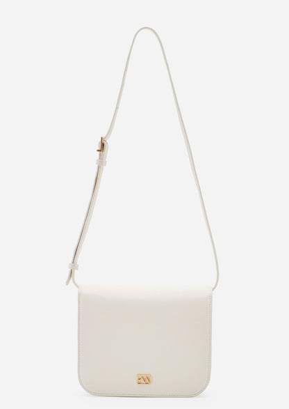 Unlocked Box Flap Bag in Cream | Parisa Wang 