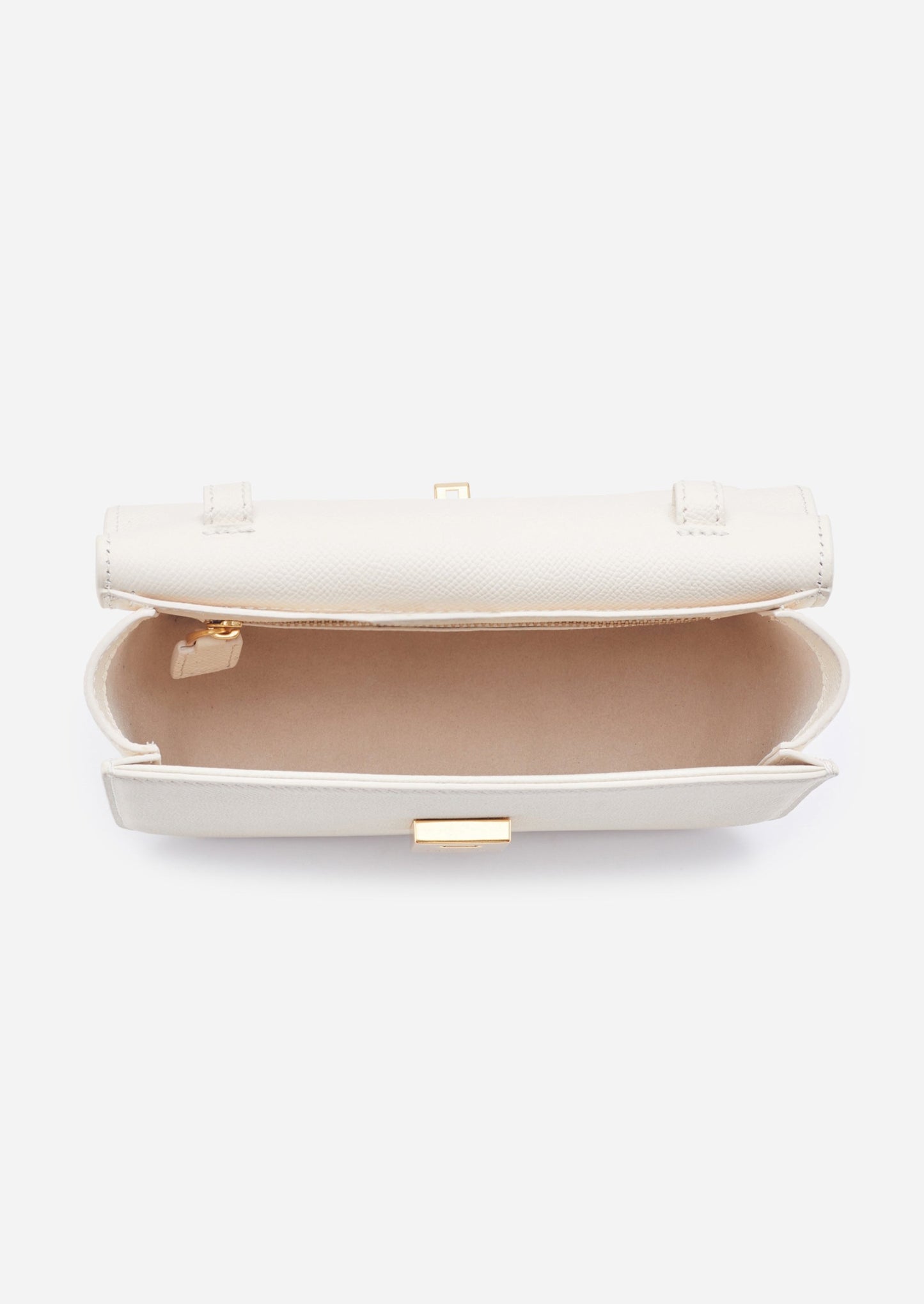 Unlocked Box Flap Bag in Cream | Parisa Wang 