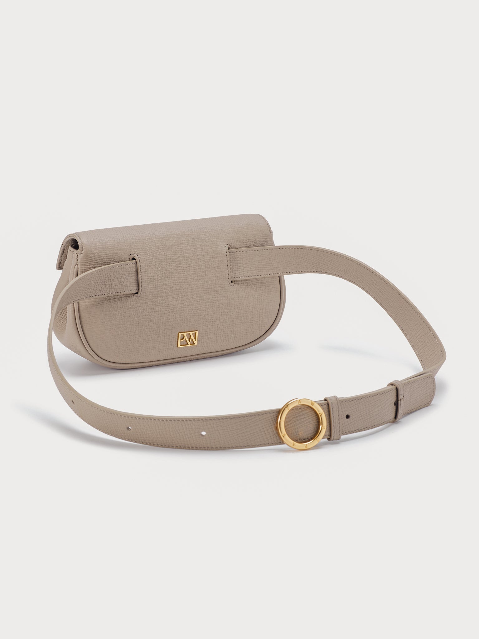 Unlocked Belt Bag in Taupe | Parisa Wang