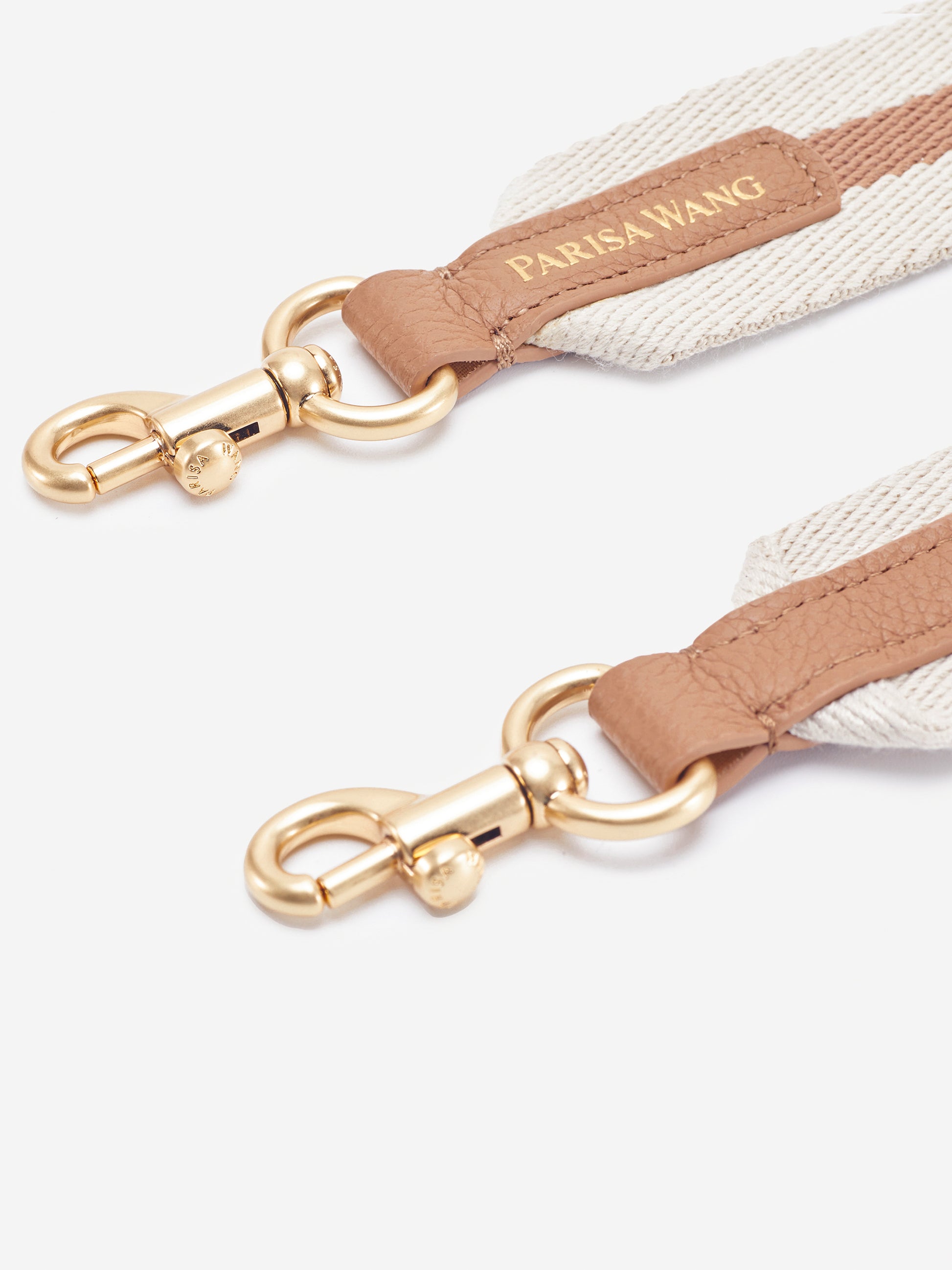 PW Webbing Strap in Cream Cappuccino | Parisa Wang