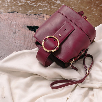 Addicted Mini Backpack in Burgundy | Parisa Wang 