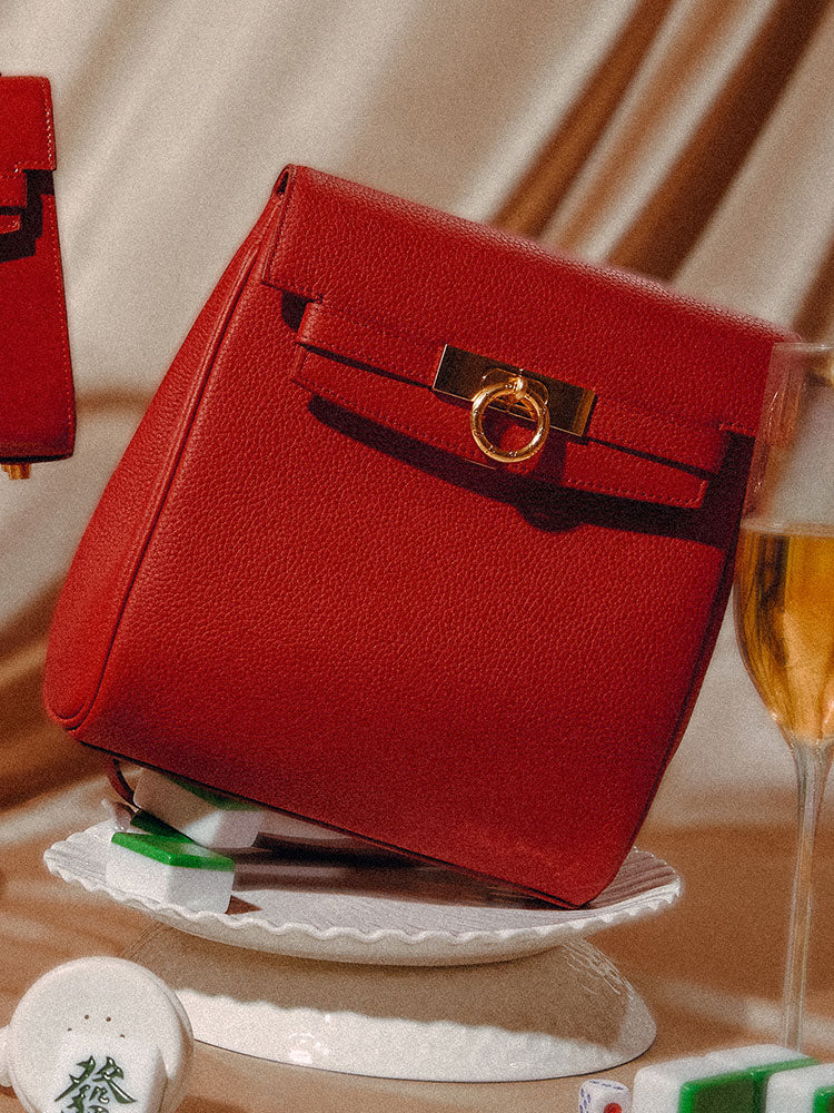 Unlocked Small Backpack in Rouge | Parisa Wang  | Featured