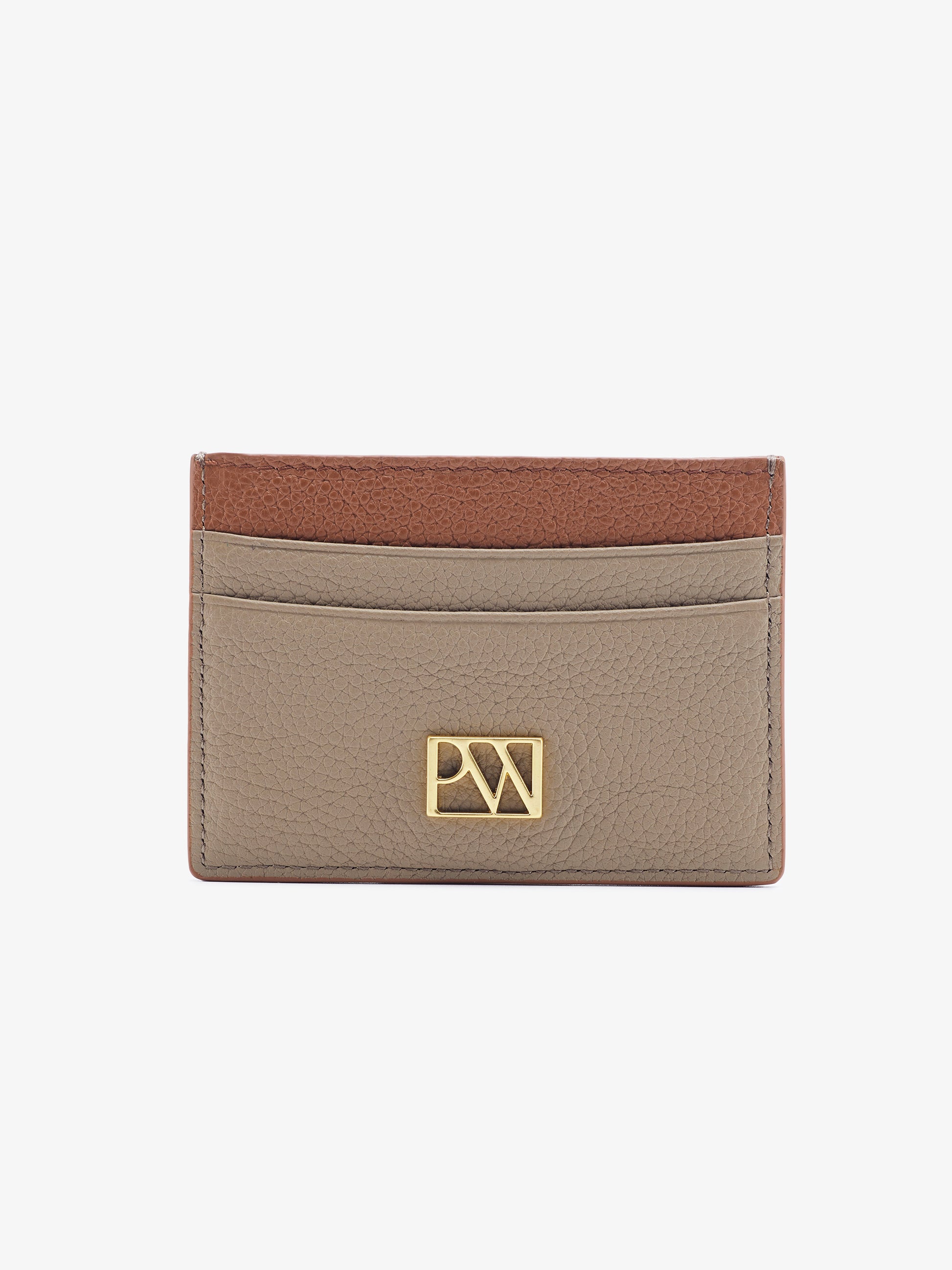 PW Card Holder in Taupe Brown | Parisa Wang | Featured