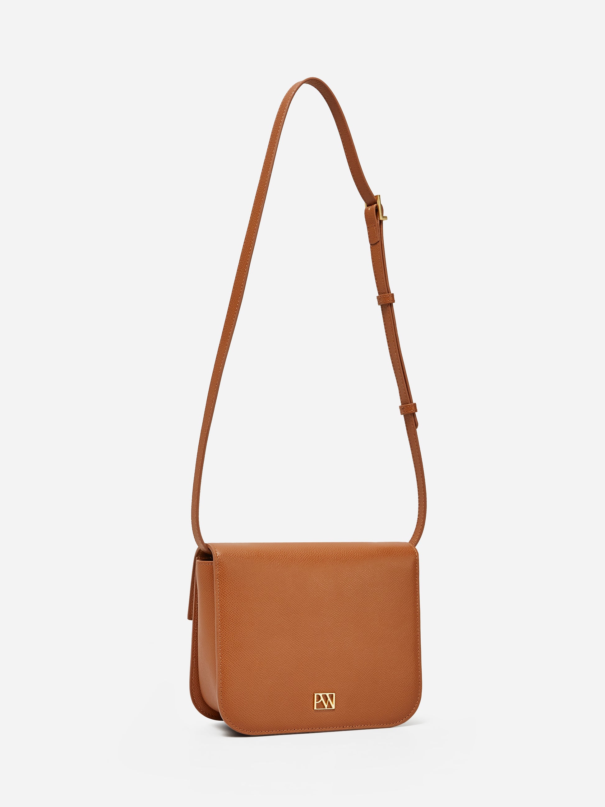 Unlocked Box Flap Bag in Brown | Parisa Wang
