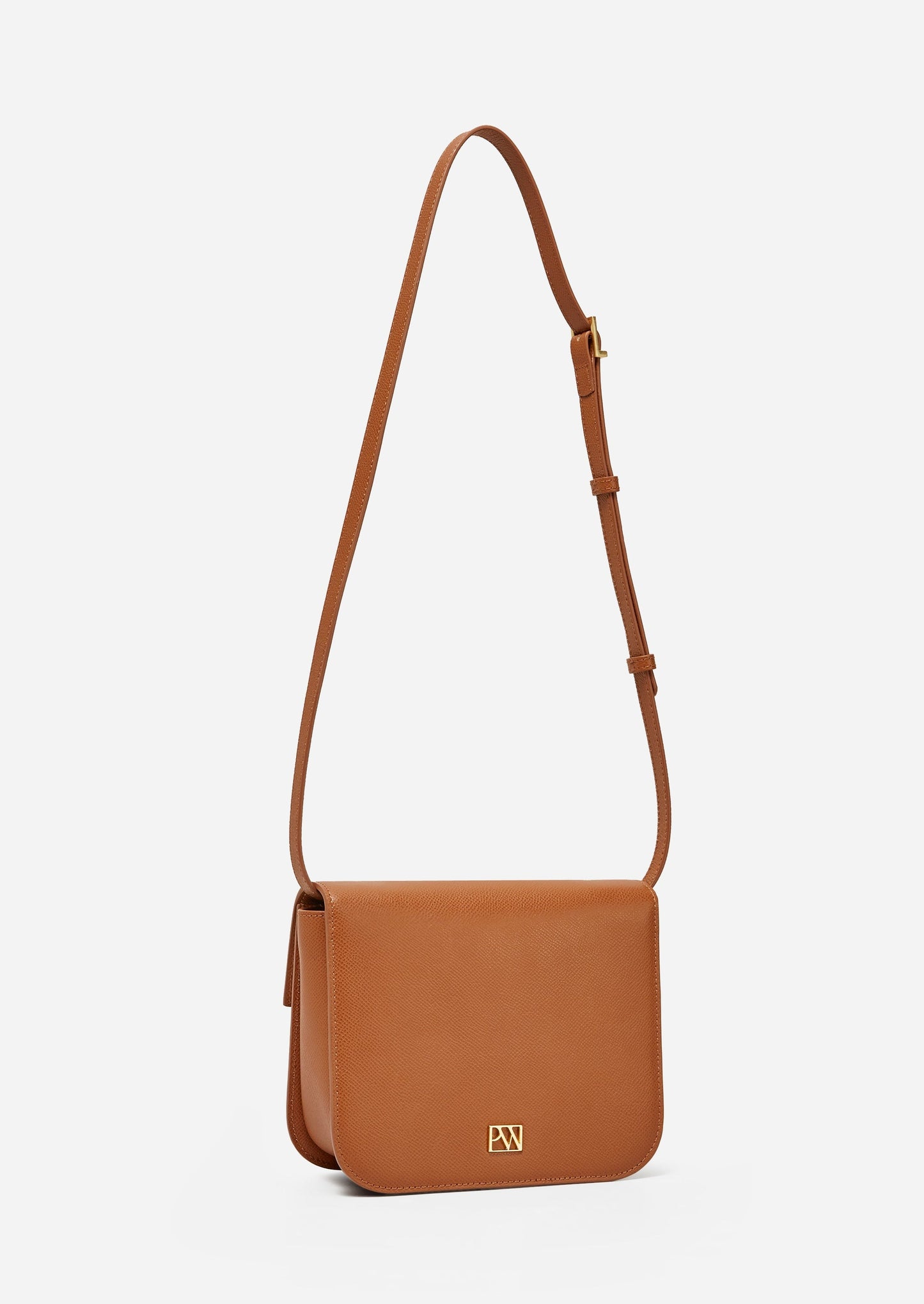 Unlocked Box Flap Bag in Brown | Parisa Wang